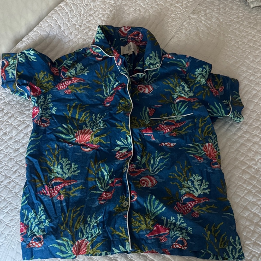 Printfresh Blue Tropical Sea Life pajamas